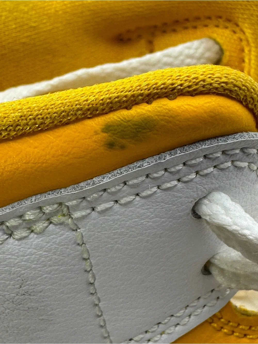 Nike Air Jordan Men’s 9 High Top Sneakers in Yellow and White